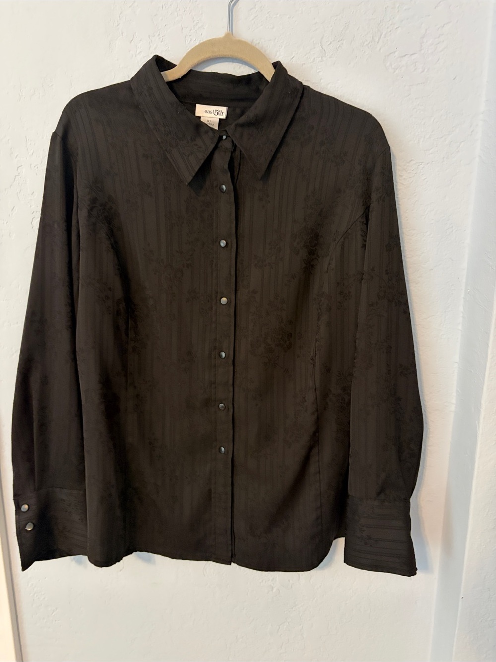 East 5th Black Button-Down Shirt